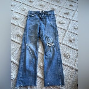 Zara HW kick flare jeans